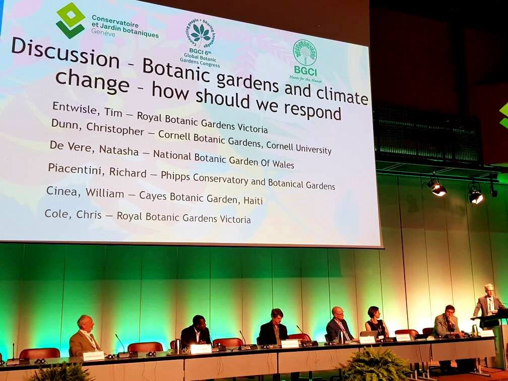 Botanic gardens and climate change panel with William Cinéa